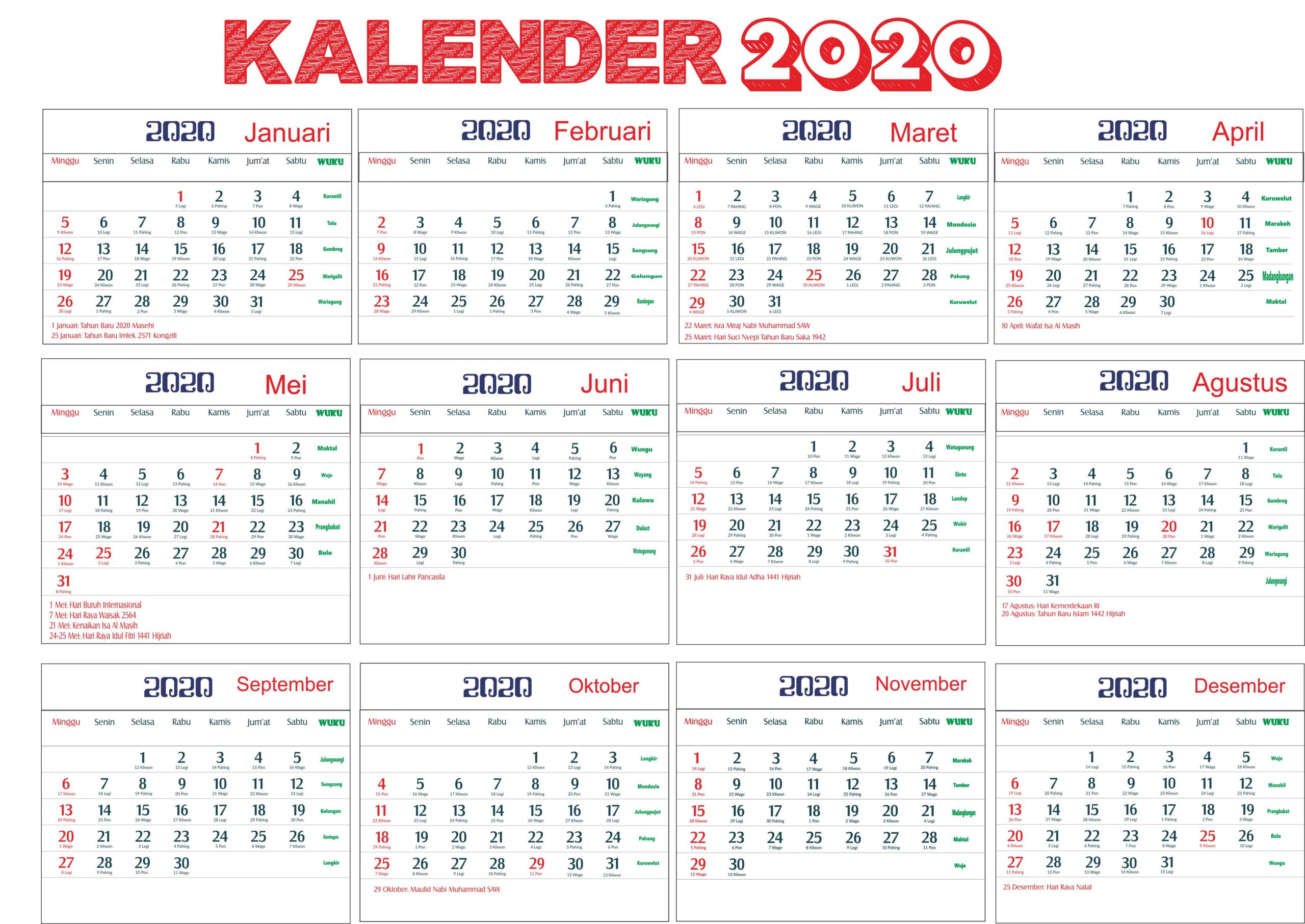 Detail Foto Kalender 2020 Nomer 29