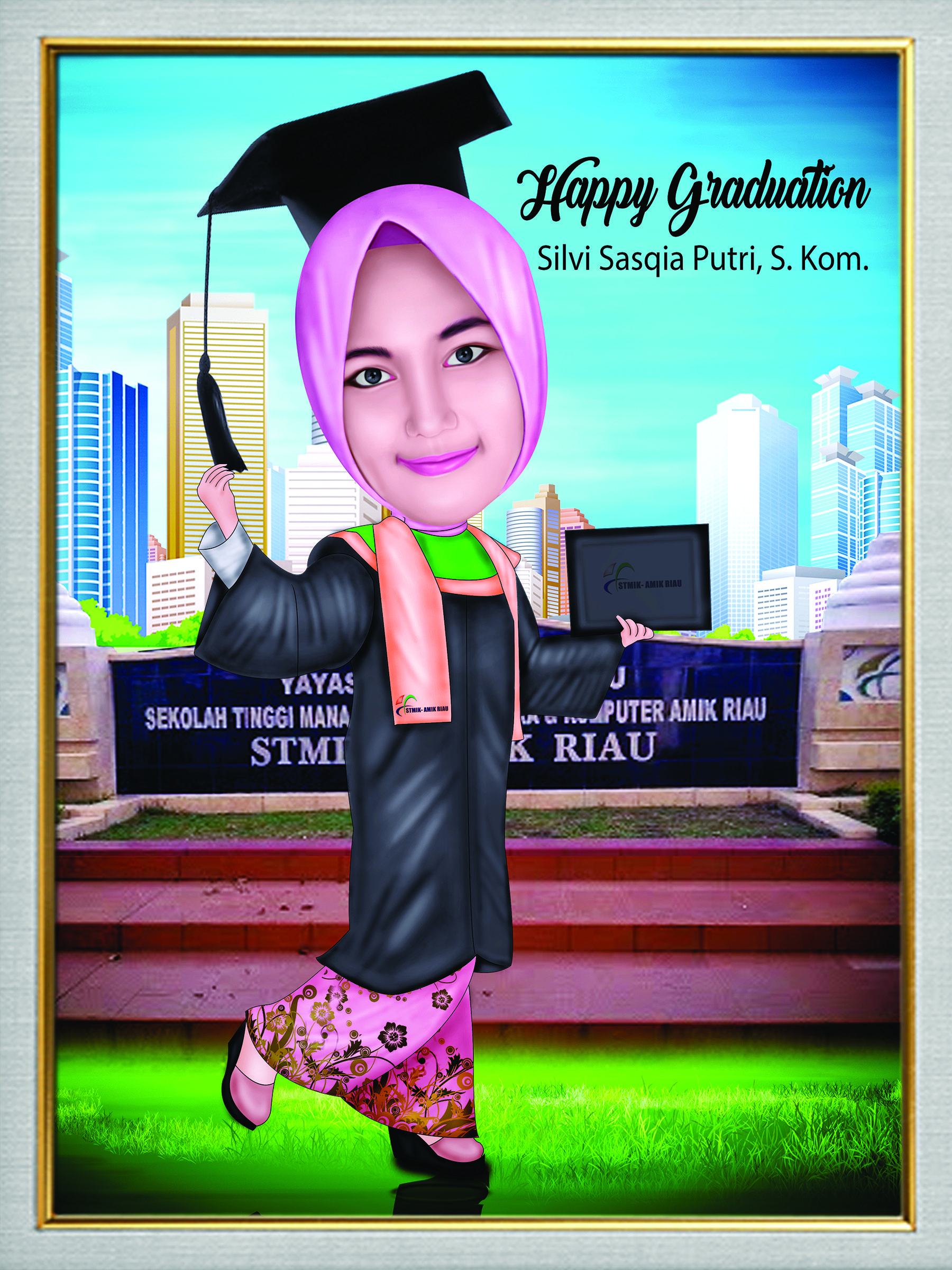 Detail Foto Karikatur Wisuda Nomer 12