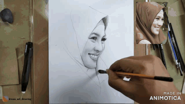 Detail Sketsa Kartun Muslimah Nomer 30