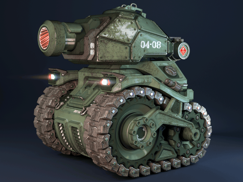 Detail Tank Kartun Perang Nomer 9