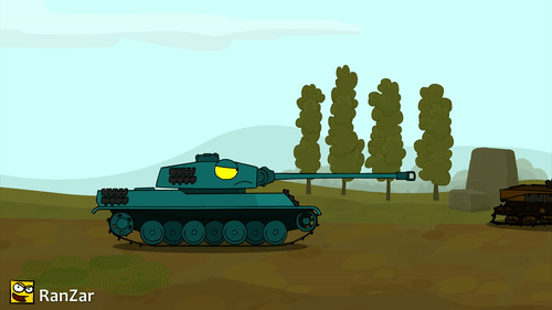 Detail Tank Kartun Perang Nomer 13