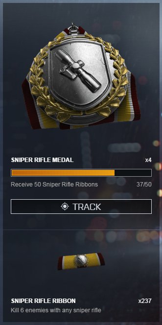 Detail Battlefield 4 Sniper Rifle Ribbon Nomer 2