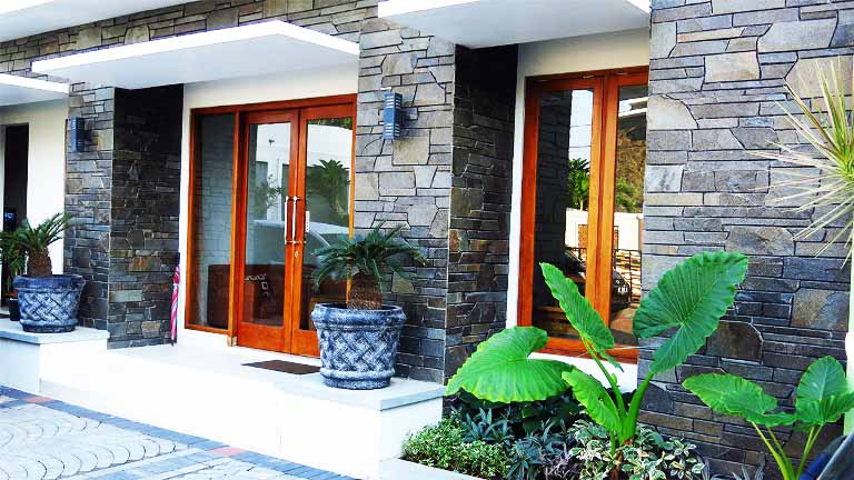 Detail Batu Alam Dinding Rumah Minimalis Nomer 27