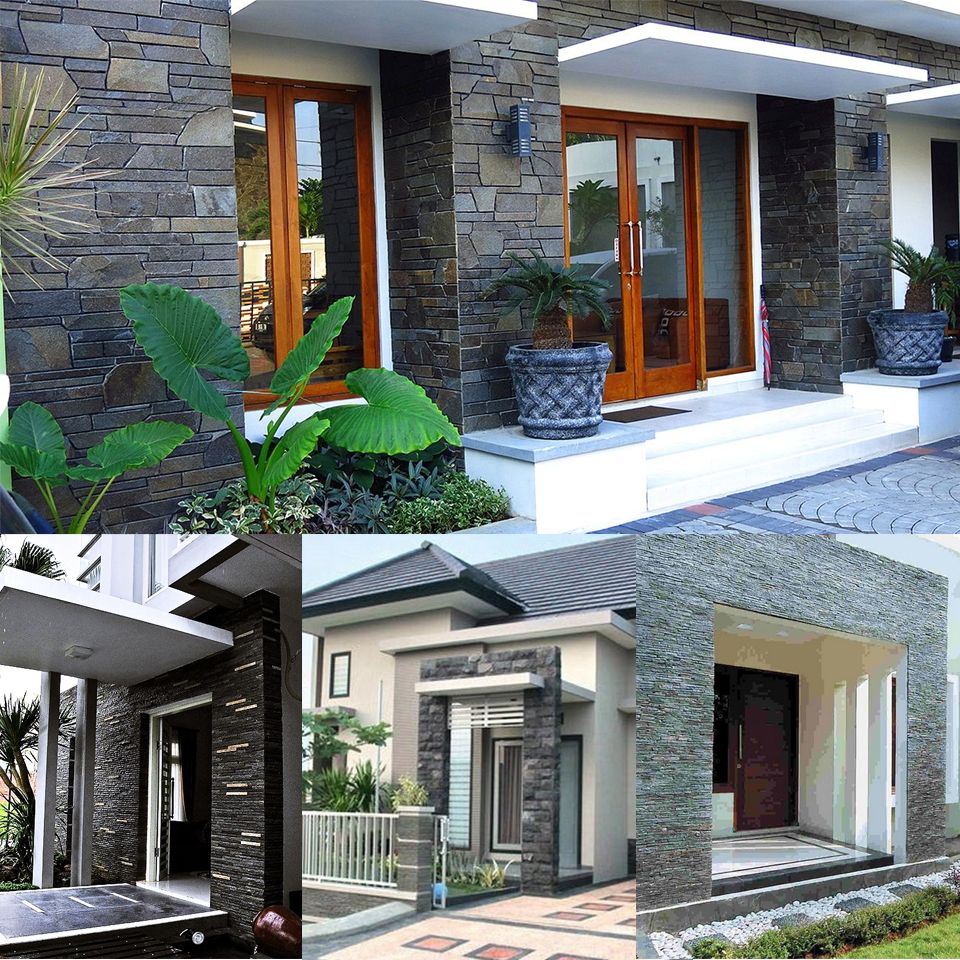 Detail Batu Alam Dinding Rumah Minimalis Nomer 7