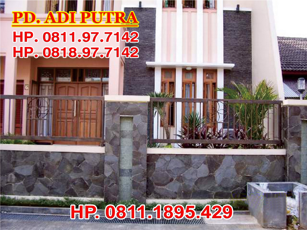 Detail Batu Alam Rumah Nomer 30