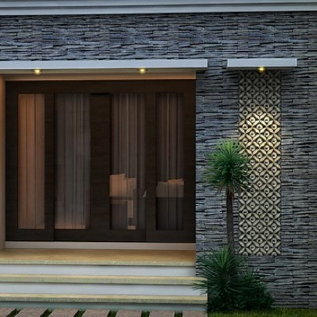 Detail Batu Dinding Rumah Minimalis Nomer 7