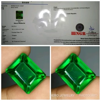 Detail Batu Green Safir Ceylon Nomer 22