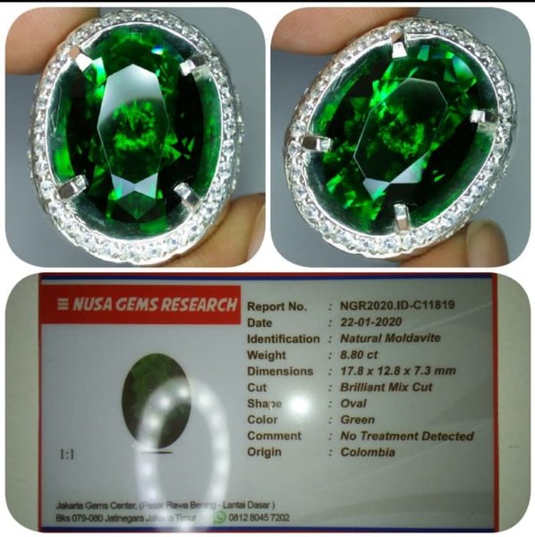 Detail Batu Green Safir Ceylon Nomer 6