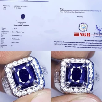 Detail Batu Green Safir Ceylon Nomer 52