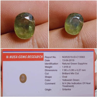 Detail Batu Green Safir Ceylon Nomer 10