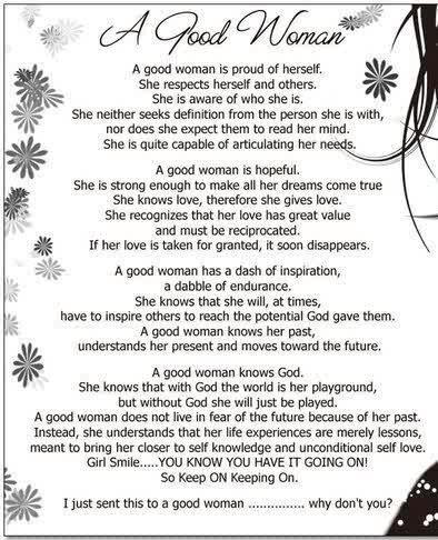 Detail Be A Good Woman Quotes Nomer 47