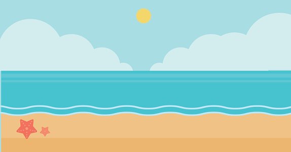 Detail Beach Background Clipart Nomer 22