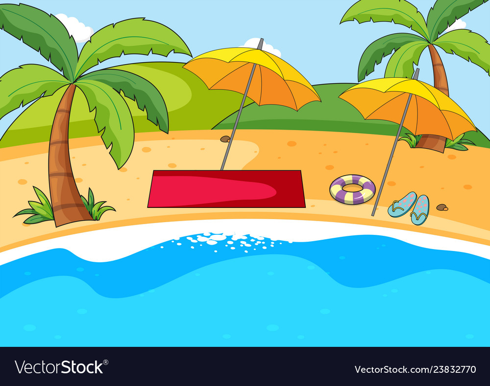 Detail Beach Background Clipart Nomer 24