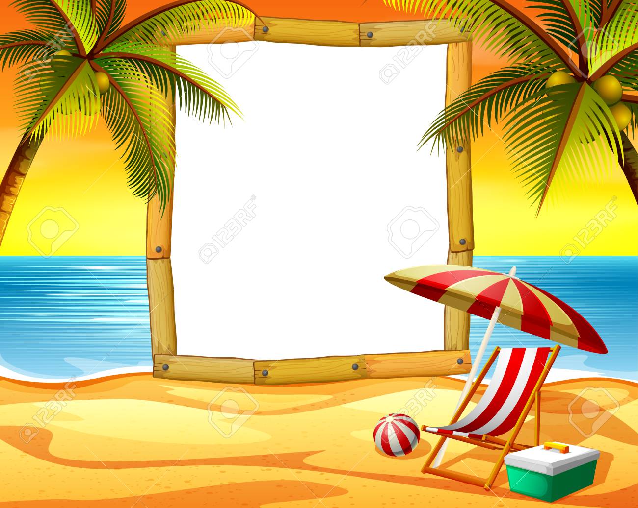 Detail Beach Background Clipart Nomer 40