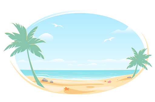 Detail Beach Background Clipart Nomer 41