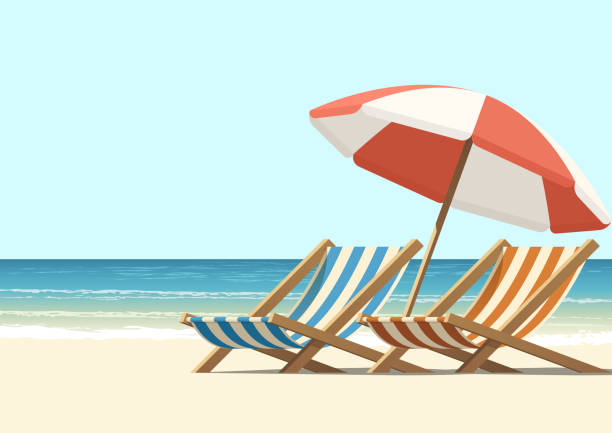 Detail Beach Chair And Umbrella Clipart Nomer 24