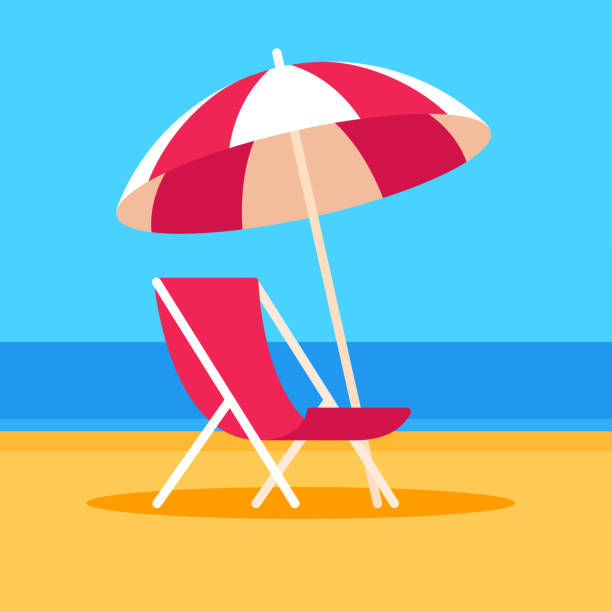 Detail Beach Chair And Umbrella Clipart Nomer 31