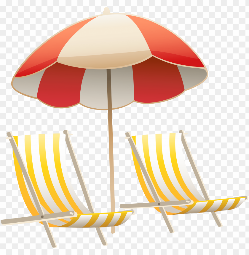 Detail Beach Chair With Umbrella Clipart Nomer 17