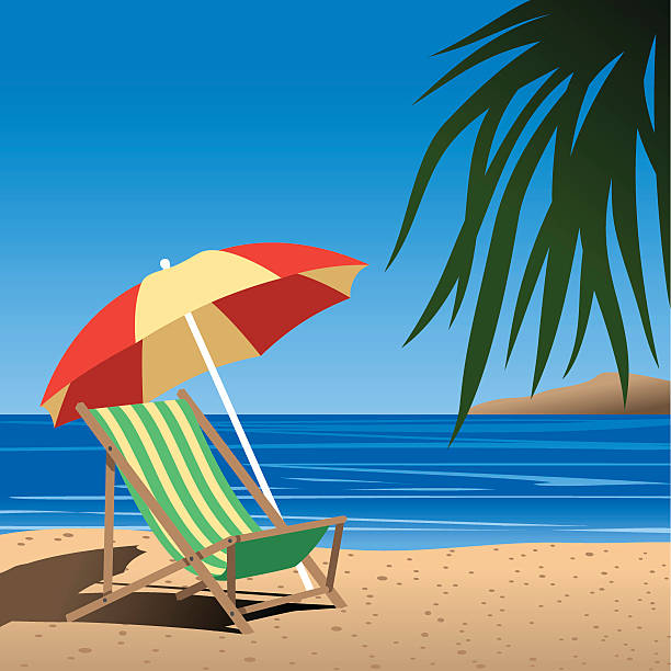 Detail Beach Chair With Umbrella Clipart Nomer 22