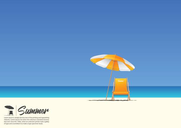 Detail Beach Chair With Umbrella Clipart Nomer 24