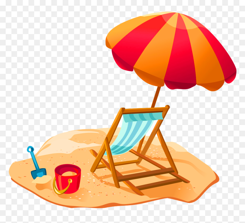 Detail Beach Chair With Umbrella Clipart Nomer 41