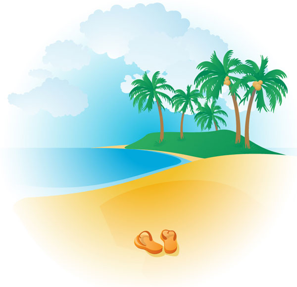 Detail Beach Clip Art Nomer 40