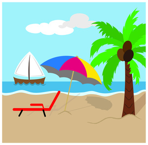 Detail Beach Clipart Images Nomer 11