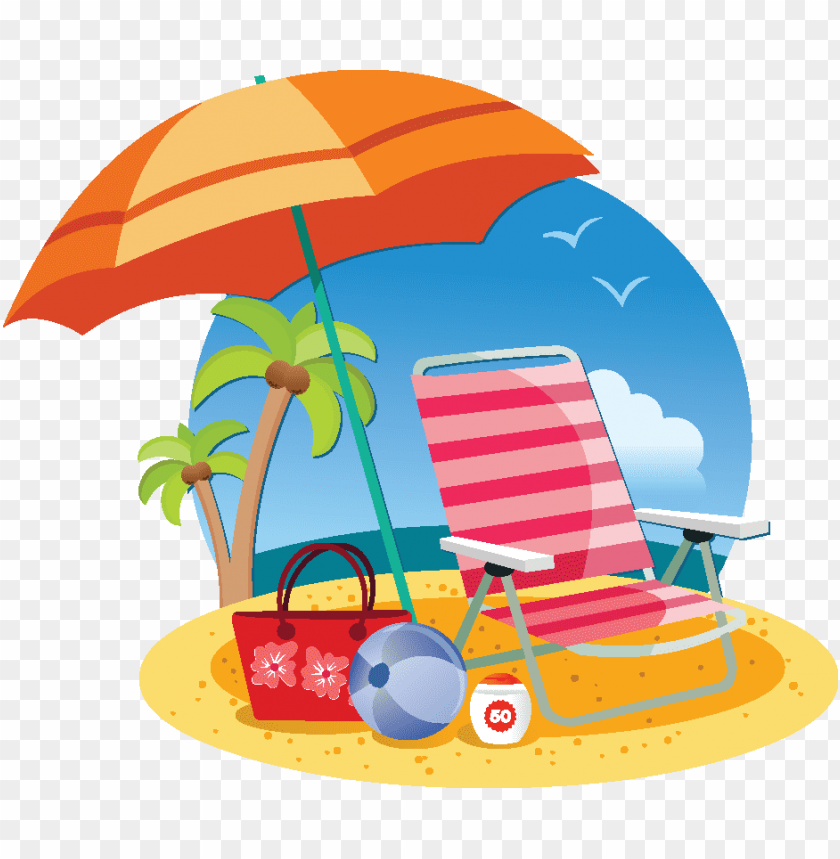 Detail Beach Clipart Transparent Nomer 4