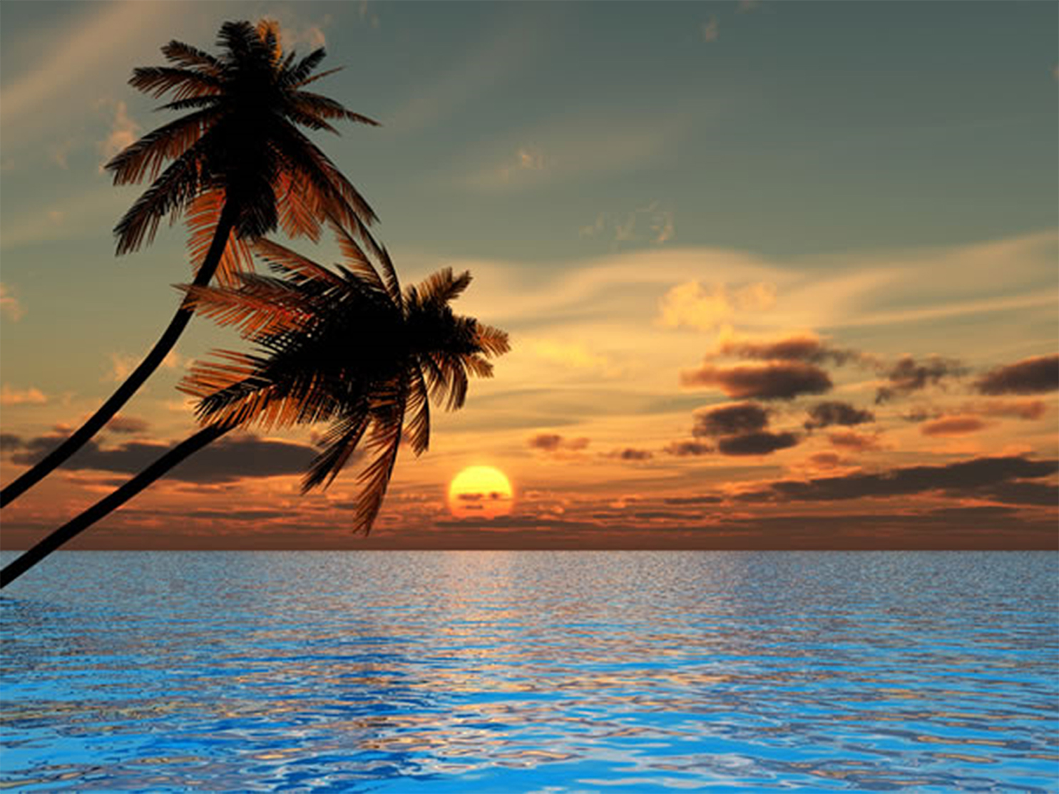 Detail Beach Sunset Wallpaper Nomer 23