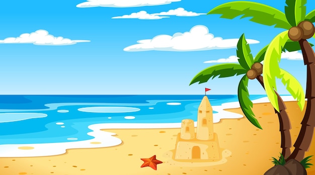 Detail Beach Vector Background Nomer 2