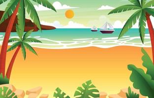 Detail Beach Vector Background Nomer 3