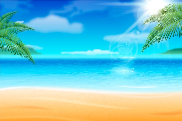 Detail Beach Vector Background Nomer 28