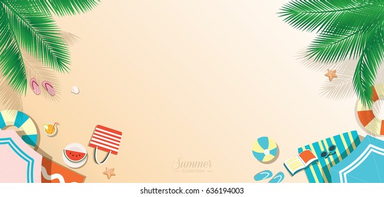 Detail Beach Vector Background Nomer 31