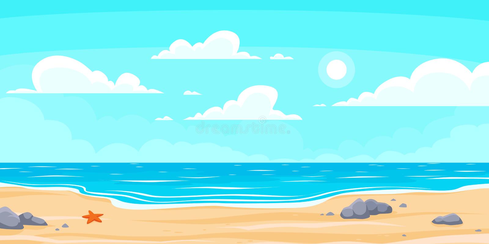 Detail Beach Vector Background Nomer 33