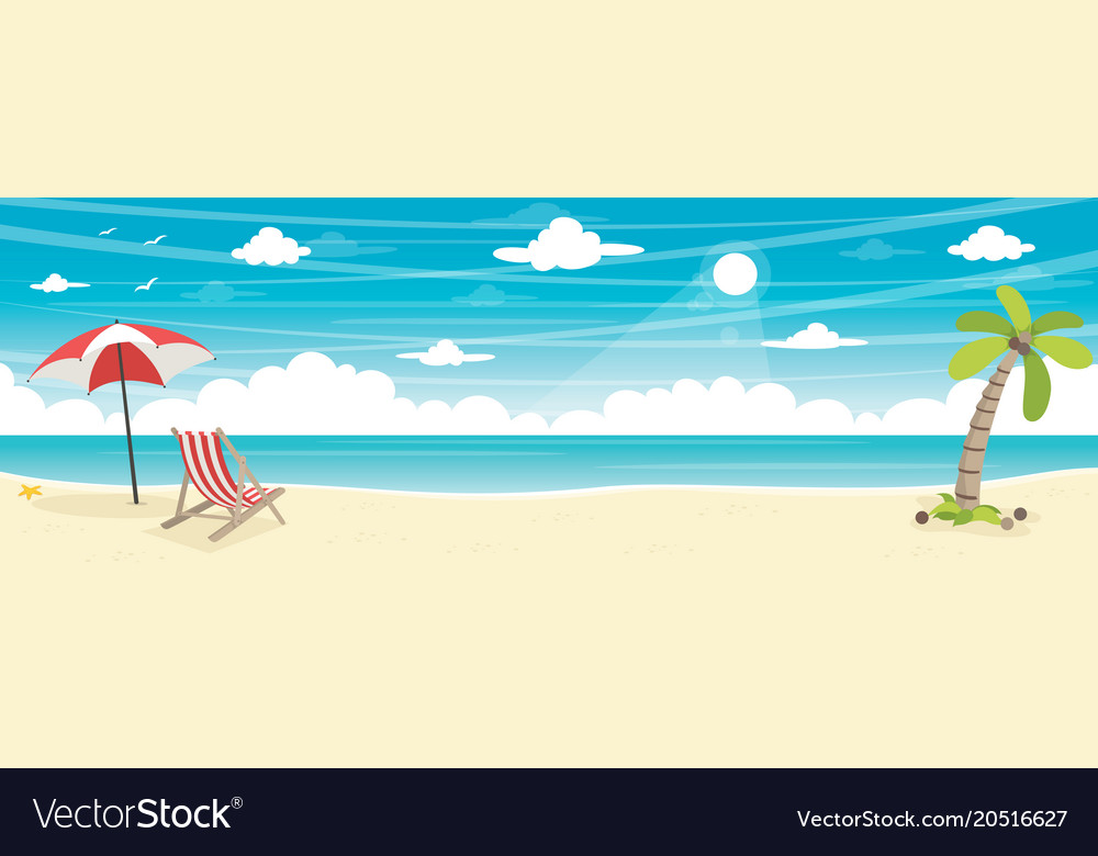 Detail Beach Vector Background Nomer 34