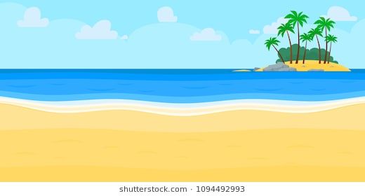 Detail Beach Vector Background Nomer 39