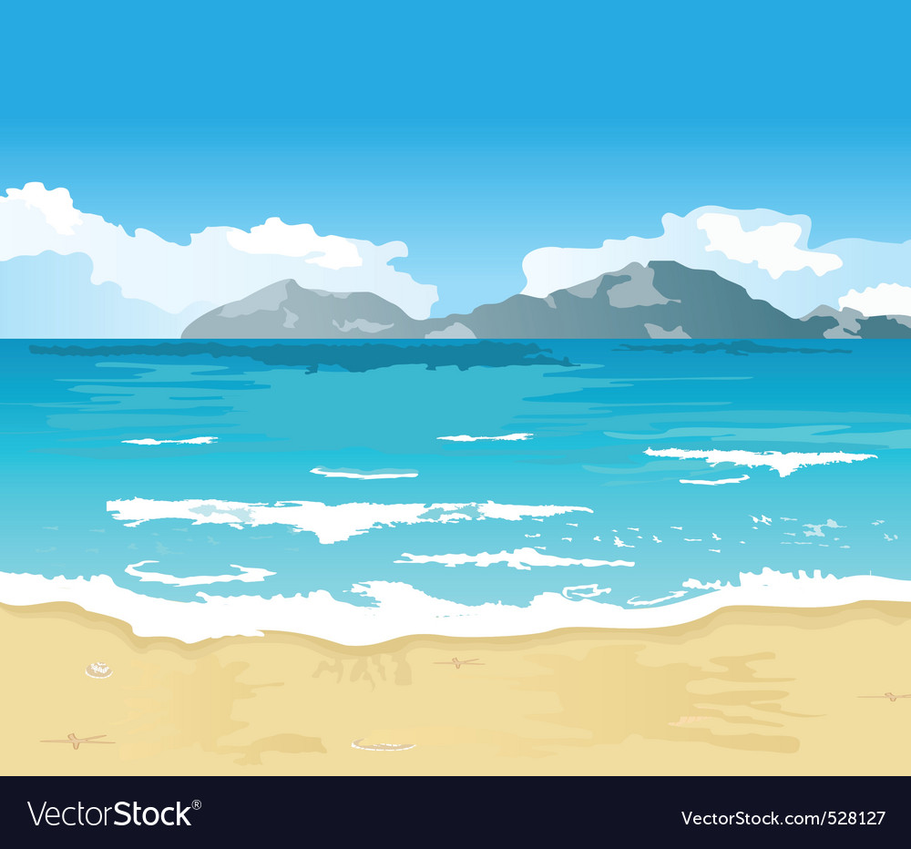 Detail Beach Vector Background Nomer 40