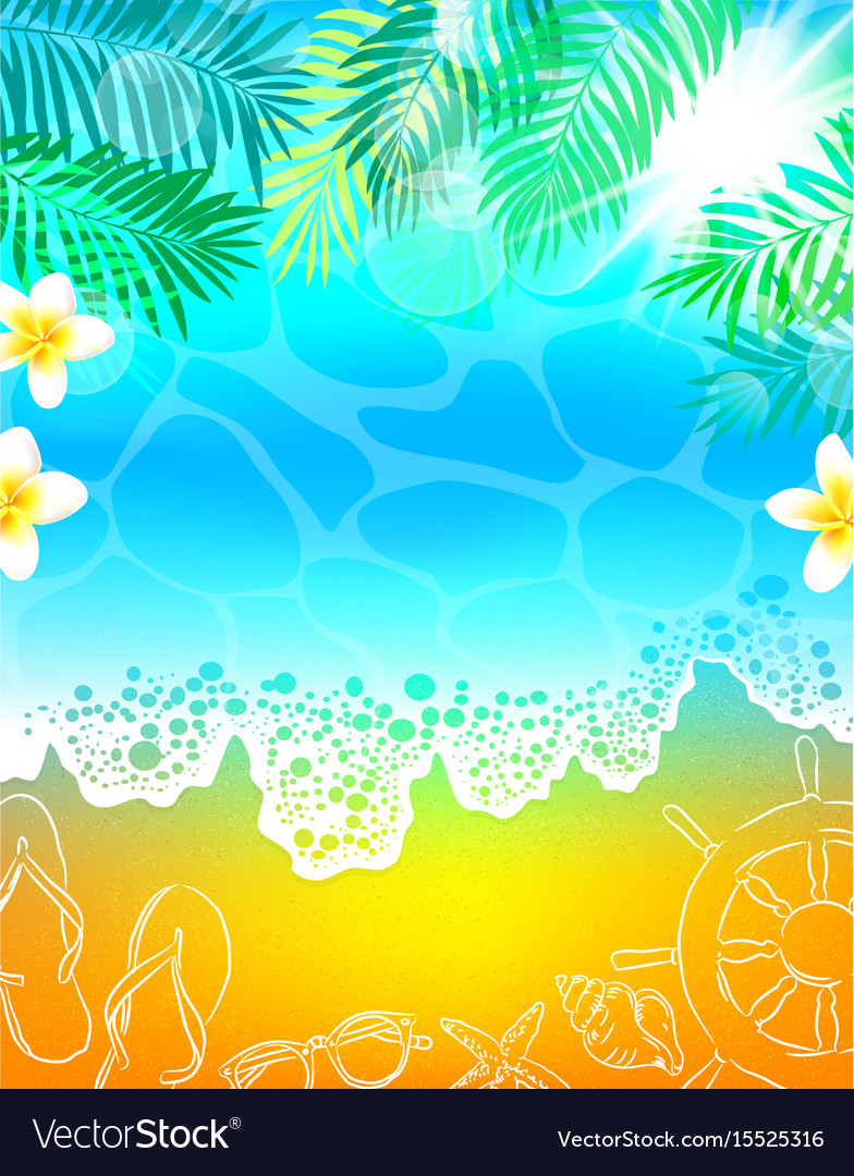Detail Beach Vector Background Nomer 44