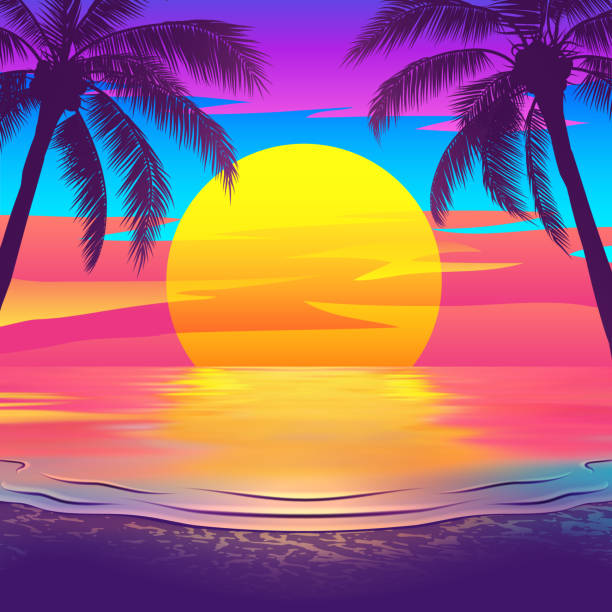 Detail Beach Vector Background Nomer 48
