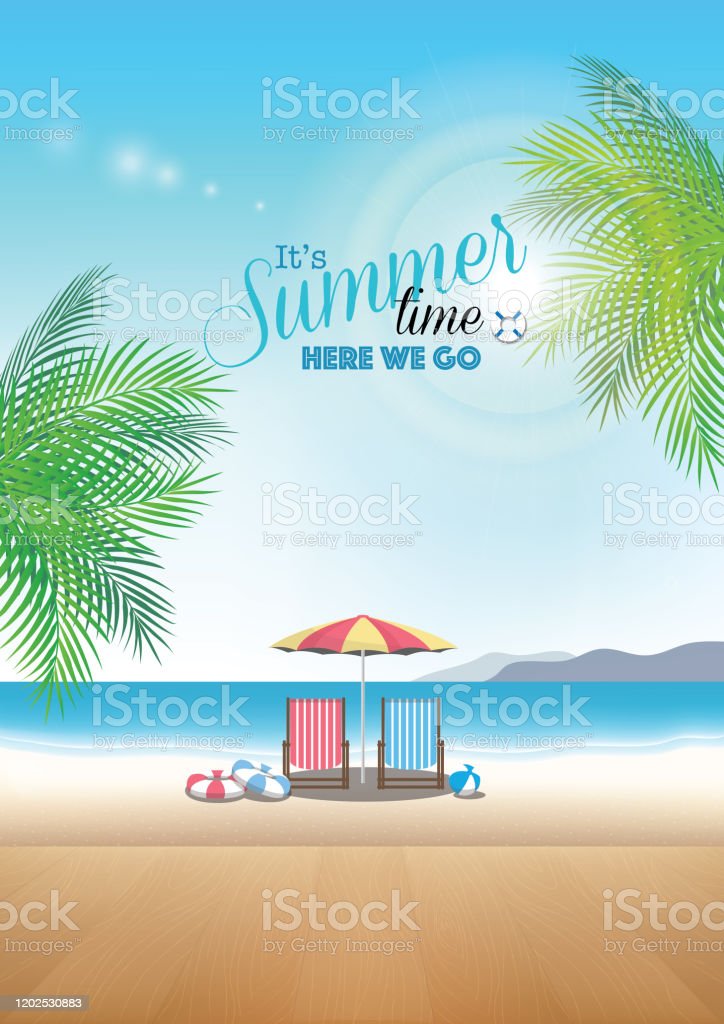 Detail Beach Vector Background Nomer 51