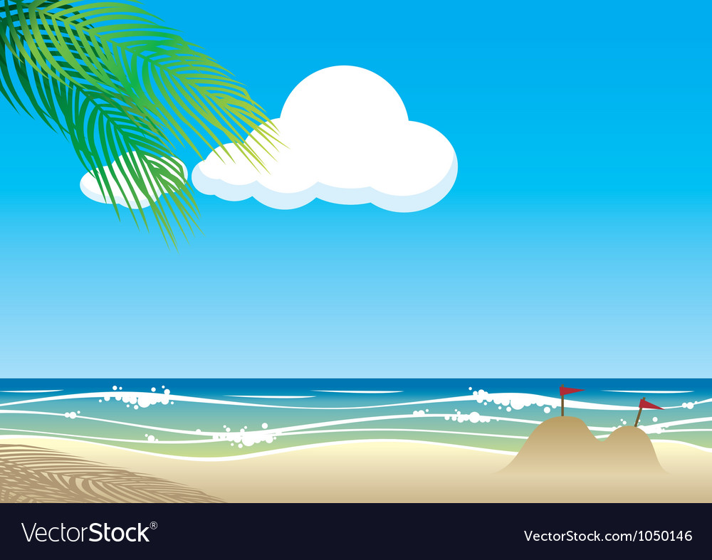 Detail Beach Vector Background Nomer 52
