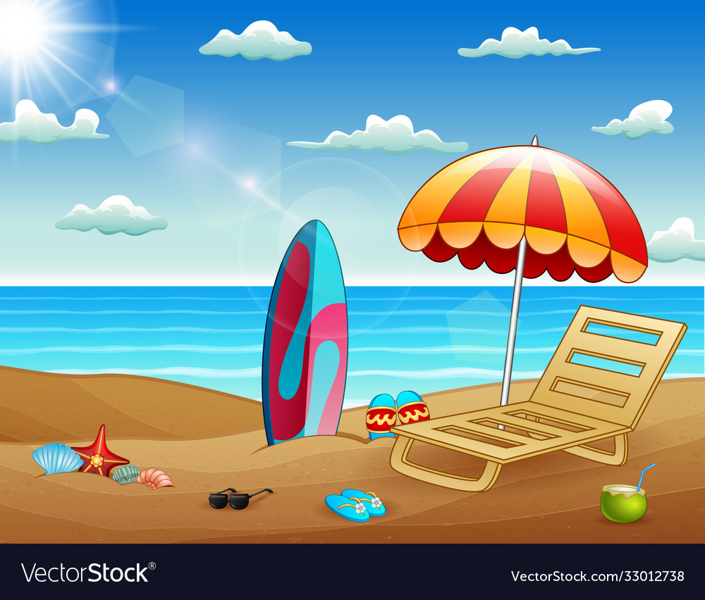 Detail Beach Vector Background Nomer 57