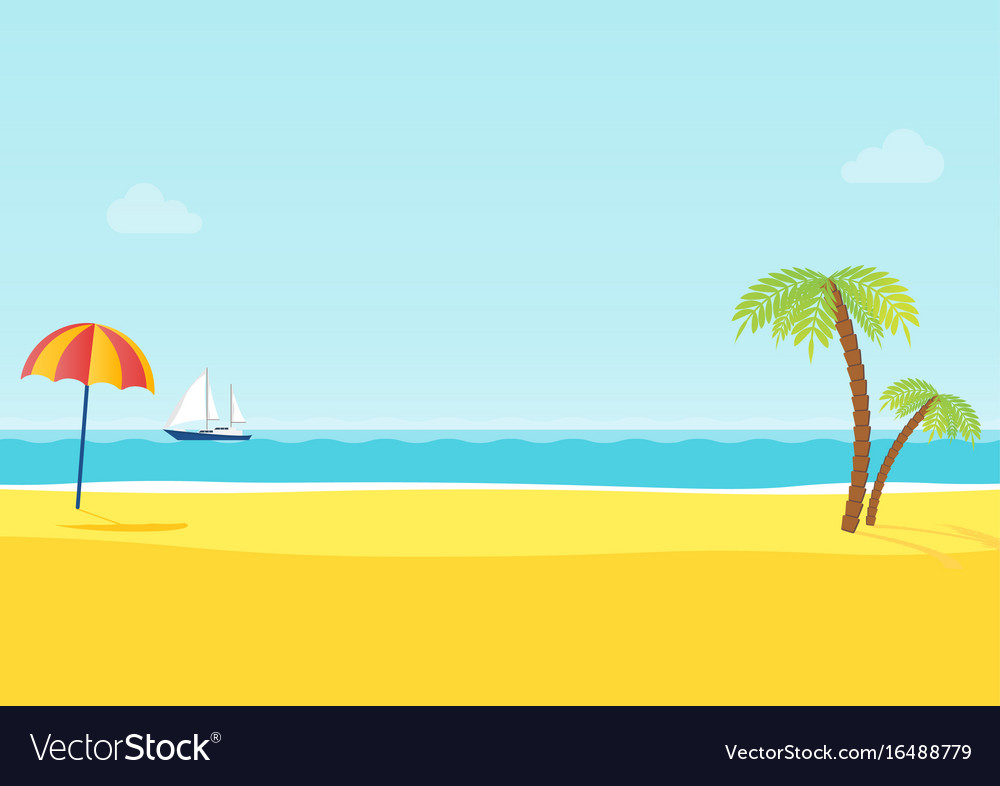 Detail Beach Vector Background Nomer 8