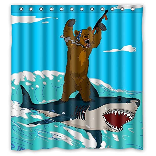 Detail Bear And Shark Shower Curtain Nomer 18