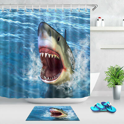 Detail Bear And Shark Shower Curtain Nomer 38