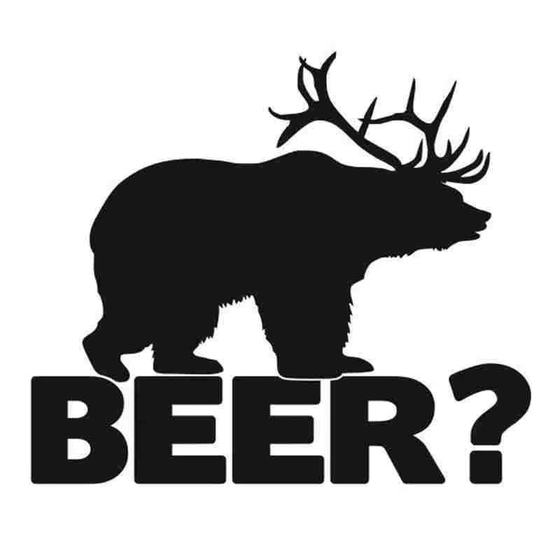 Detail Bear Deer Beer Sticker Nomer 24