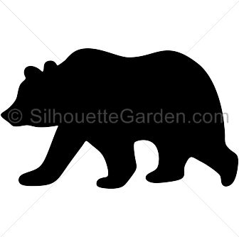 Detail Bear Silhouette Clipart Nomer 18