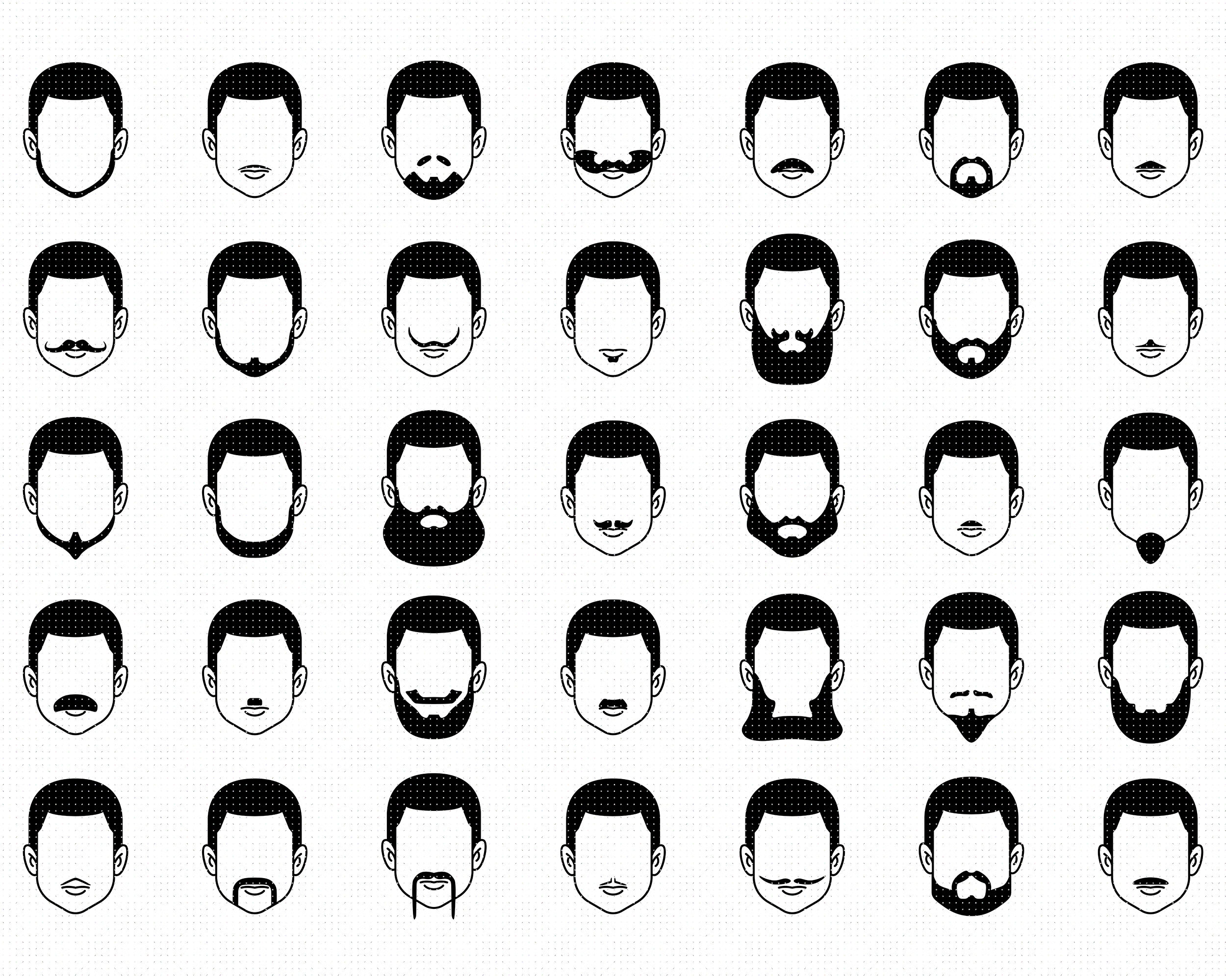 Detail Beard Vector Png Nomer 44