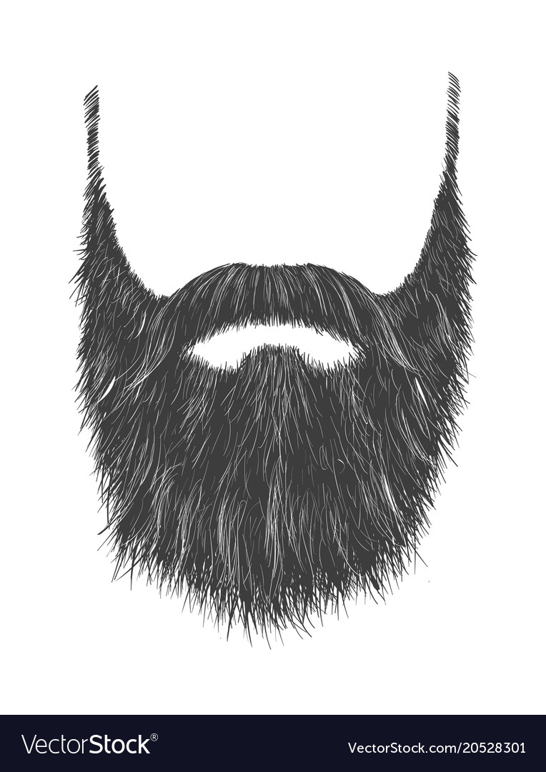 Detail Beard Vector Png Nomer 6