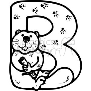 Detail Beaver Clipart Black And White Nomer 44